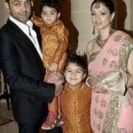 Tanya Deol with her husband and sons- Old Picture