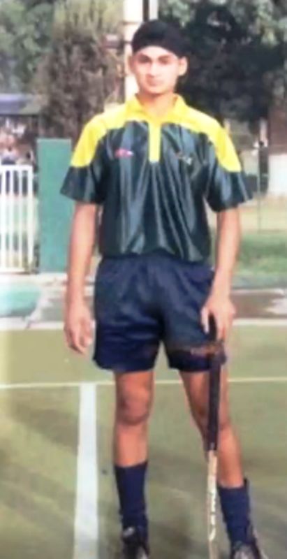 Young Sandeep Singh Playing Hockey