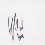 Hugo Lloris's signature