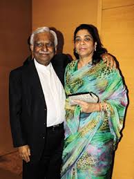 Naresh Goyal with his wife