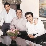 Nusli Wadia with his sons