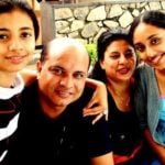 Pearle Maaney with her parents and sister Rachel Maaney