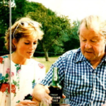 Princess Diana with her father.