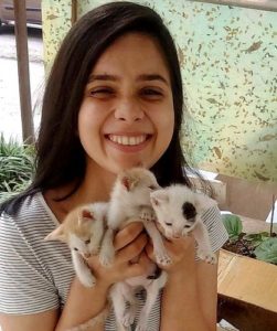Rashmi Agdekar loves cats