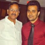 Srinish Aravind with his father Aravind Nair