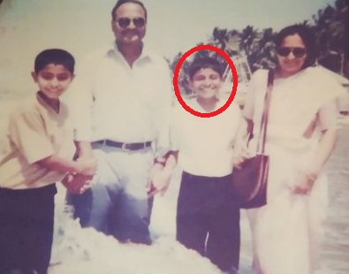 Vaibhav Tatwawadi with his family as a kid