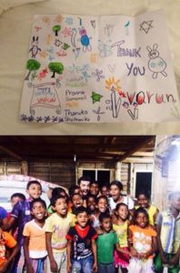 Varun Mitra With Sri Lankan Kids On His Birthday