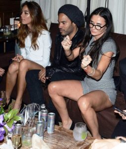 Demi Moore Drinking Alcohol