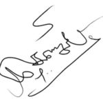 M Karunanidhi's Signature