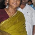 M.K Alagiri with his mother