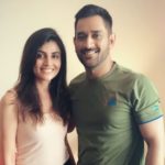 Malti with her favourite Cricketer MS Dhoni