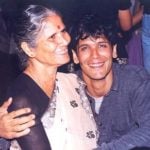 Milind Soman with his mother Usha Soman