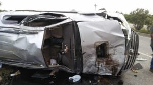 Nandamuri Harikrishna Fortuner Car in Road Accident