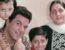 Parkash Kaur with Dharmendra and children