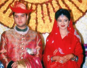 Priyadarshini Scindia With Her Husband