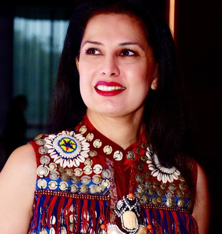 Indrani Dasgupta showcases a creation by designer Ritu Beri on Day 4 of  Delhi Couture Week, held in New Delhi, on August 03, 2013.