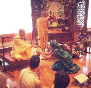 Roshni Devlukia with Radhanath Swami