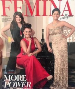 Sai Tamhankar featured on the cover of Femina Magazine (2015)