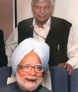 Sanjaya Baru With The Former Prime Minister Manmohan Singh