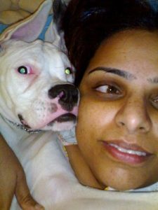 Sonali Jaffar loves dogs