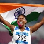 Swapna Barman after winning Gold at Asian Games 2018