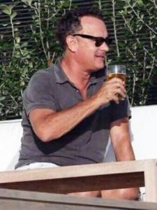 Tom Hank drinking Alcohol