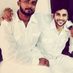 Zuber K. Khan with his brother
