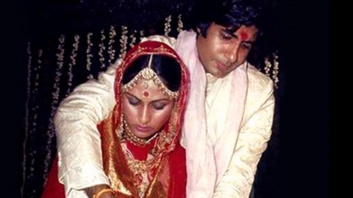 Amitabh Bachchan and Jaya at the time of their marriage