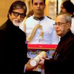 Amitabh Bachchan receiving Padma Vibhushan