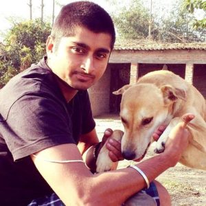 Deepak Thakur loves dogs