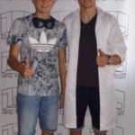 Denis Cheryshev with his brother