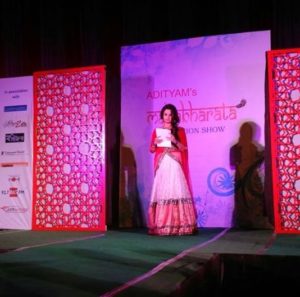 Kingkini Bhattacharya hosting a cultural event