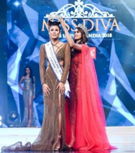 Nehal Chudasama with Miss Diva Miss Universe 2017, Shraddha Shashidhar