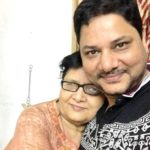 Ravi Gossain with his mother