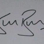 Signature of Stuart Broad