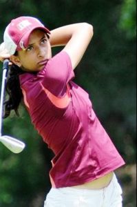 Anisha Padukone playing Golf