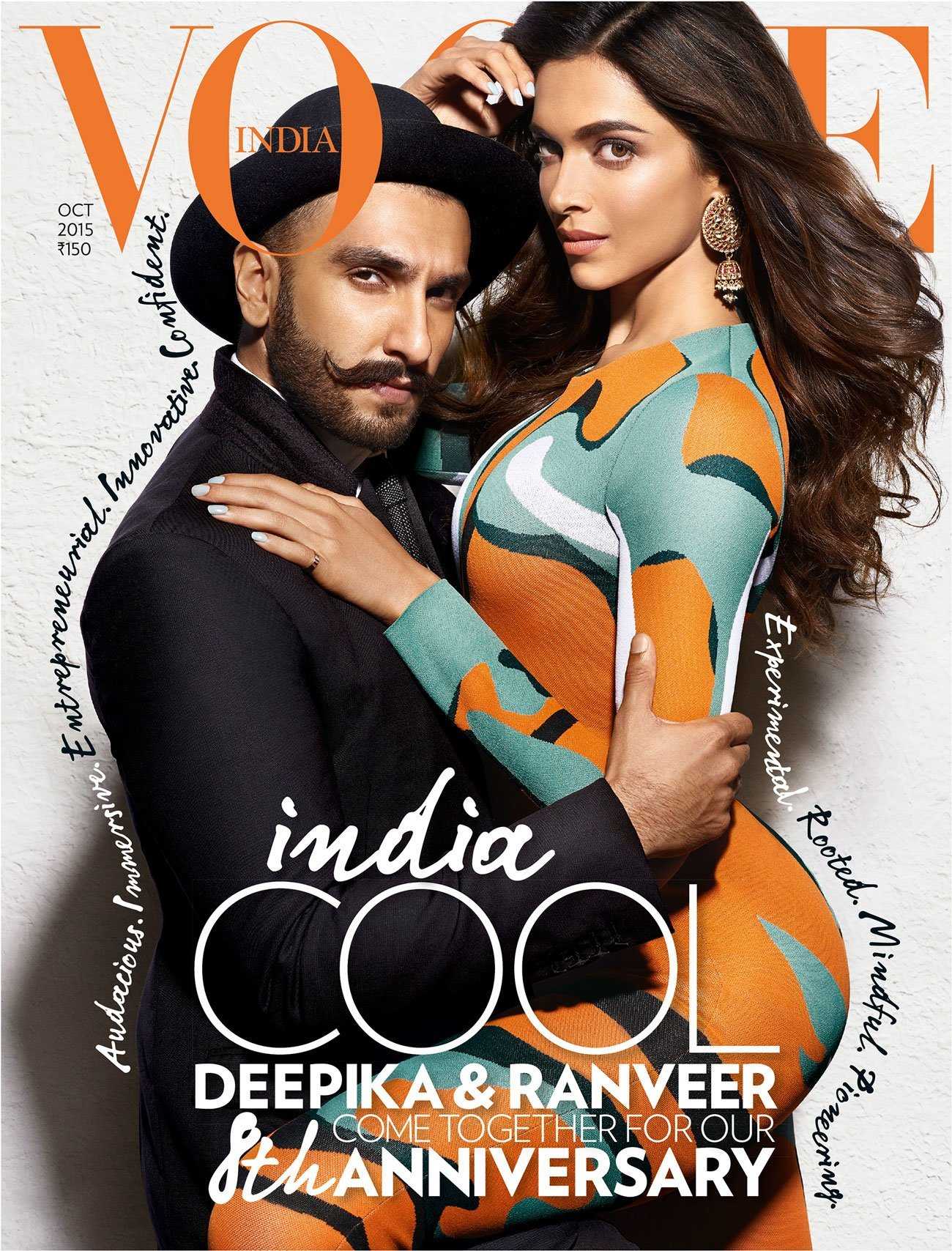 Deepika and Ranveer on Vogue cover