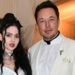 Elon Musk with his ex-girlfriend Grimes