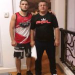 Khabib with his father