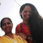 Laxmi Agarwal with her mother