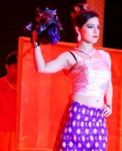 Malvi Malhotra during modelling