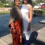 Saanvi Dhiman with her mother