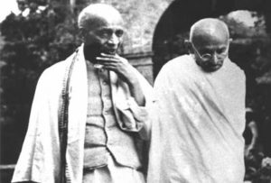 Sardar Vallabhbhai Patel and Mahatma Gandhi