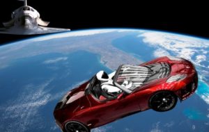 Space X launched Falcon Heavy with a Tesla Roadstar as a dummy payload