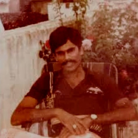 A photo of Bhupesh taken when he was studying in college