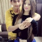 Ankita Dave with her brother