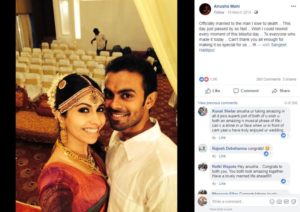 Anusha Mani's Wedding Post