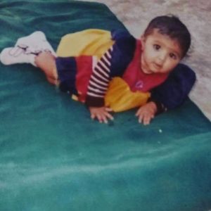 Bhoomi Trivedi when she was 8 months old