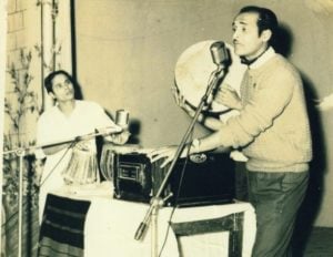 Bhupen Hazarika in Recording Studio