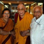 Shilpa Shukla parents with Dalai Lama